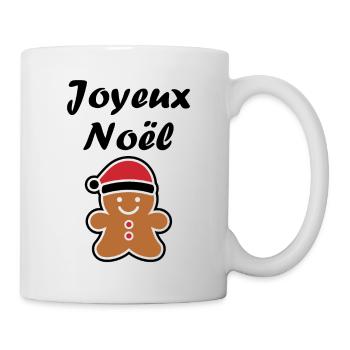 Joyeux noel pain d'épice - Mug blanc - blanc - Droite