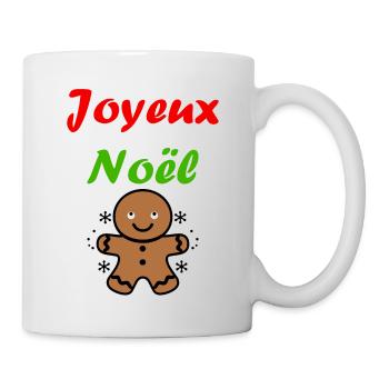 Joyeux noel pain d'épice - Mug blanc - blanc - Droite