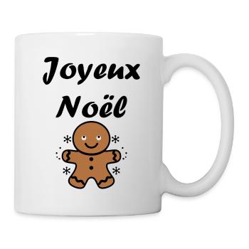 Joyeux noel pain d'épice - Mug blanc - blanc - Droite