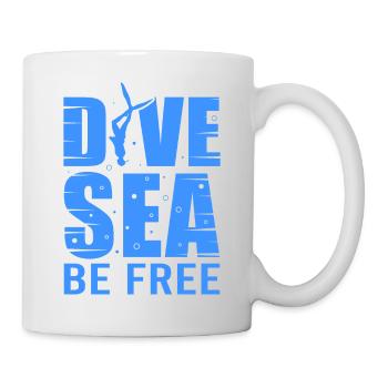Diving, Apnea Diving, Apnea No Limit Freediving - Mug - white - Right