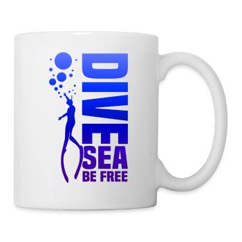 Plongée, Apnée Plongée, Apnée No Limit Apnée Apnée - Mug blanc - blanc - Droite