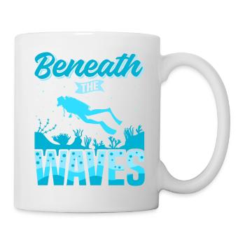 Scuba Diving, Scuba Diving, Holiday Sea Diver - Mug - white - Right