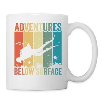 Scuba Diving, Scuba Diving, Holiday Sea Diver - Mug - white - Right