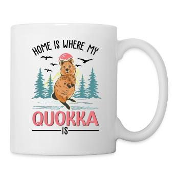 Zuhause ist wo mein Quokka ist - Tasse - Weiß - Rechts