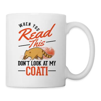 Coati Gift Proboscis Bear Coati - Mug - white - Right