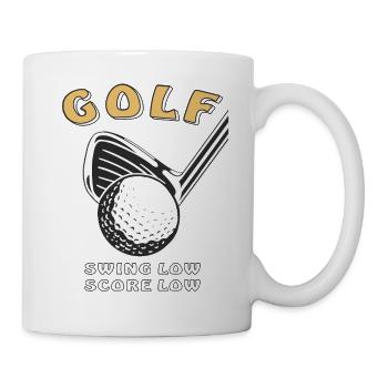 GOLF SWING LOW SCORE LOW - Mug - white - Right