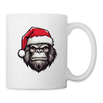 Gorilla Head Christmas Christmas - Mug - white - Right