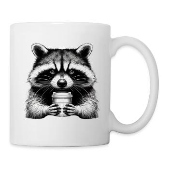 Grumpy Raccoon - Mug - white - Right