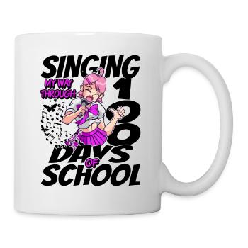 100. Tag Der Schulgesundkostüm 100 Schultage - Tasse - Weiß - Rechts