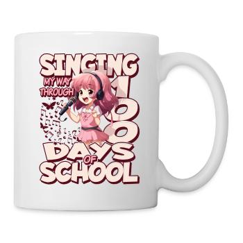 100. Tag Der Schulgesundkostüm 100 Schultage - Tasse - Weiß - Rechts