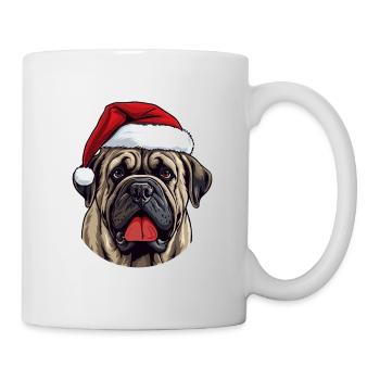 Mastiff Dog Head Christmas Xmas - Mug - white - Right