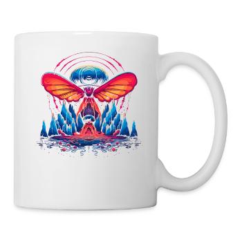 Mushroom | Fantasy Pilze Wald Natur Goa Festival - Tasse - Weiß - Rechts