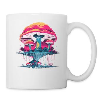 Mushroom | Fantasy Pilze Wald Natur Goa Festival - Tasse - Weiß - Rechts