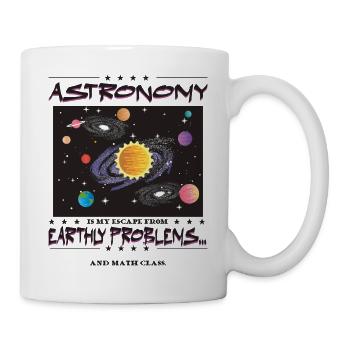 Astronomie ist meine Flucht - Tasse - Weiß - Rechts