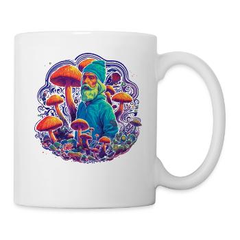 Mushroom | Fantasy Pilze Wald Natur Goa Festival - Tasse - Weiß - Rechts