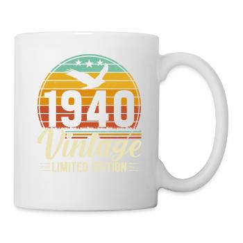 Vintage 84th Birthday Retro Gift 1940's - Mug - white - Right