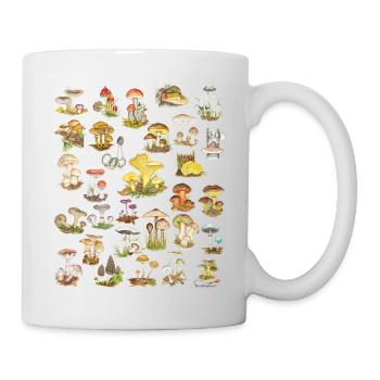 Pilzvielfalt - Tasse - Weiß - Rechts