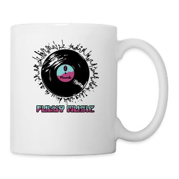 Funky Funk Musik Vinyl - Tasse - Weiß - Rechts