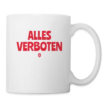 Alles Verboten - Tasse - Weiß - Rechts