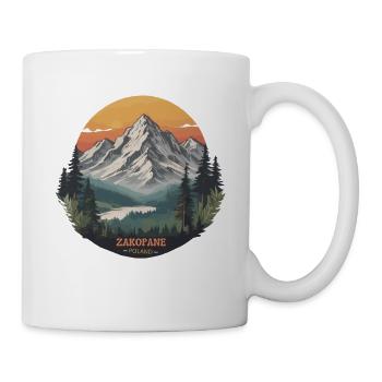 Zakopane, Polen, Weltstädte in den Bergen - Tasse - Weiß - Rechts