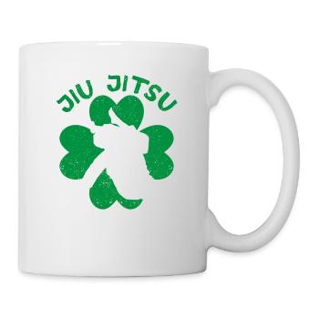 Jiu Jitsu Shamrock Irische Kampfkunst St Patricks - Tasse - Weiß - Rechts