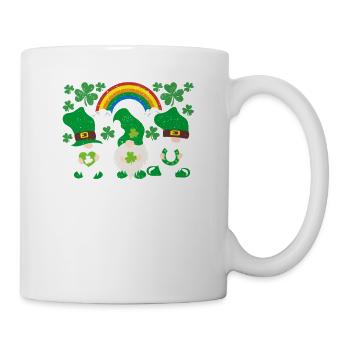 Nains nordiques irlandais Drôle Lucky Leprechauns - Mug blanc - blanc - Droite