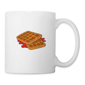Waffle making waffle maker - Mug - white - Right
