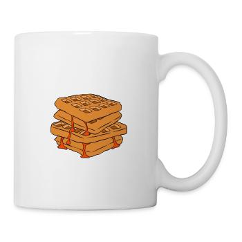 Waffle making waffle maker - Mug - white - Right