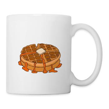 Waffle making waffle maker - Mug - white - Right