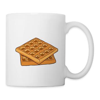 Waffle making waffle maker - Mug - white - Right