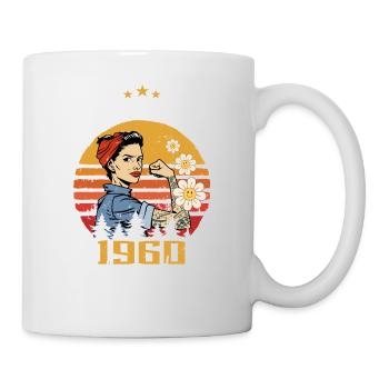 Novembre Vintage des années 1960 né anniversaire femmes - Mug blanc - blanc - Droite