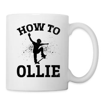 Comment faire du skateboard Ollie - Skatepark Skateboards - Mug blanc - blanc - Droite