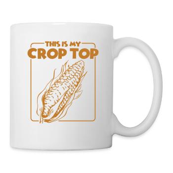 Citations agricoles drôles C’est mon agriculteur Crop Top - Mug blanc - blanc - Droite