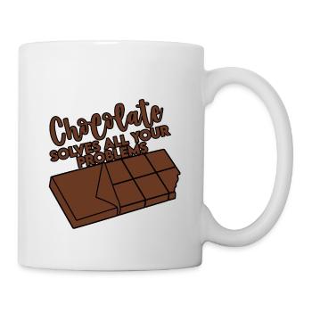 Chocolate Solves All Your Problems 4 - Mug - white - Right