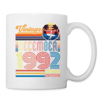 Birthday December 1992. Gift December 1992. - Mug - white - Right