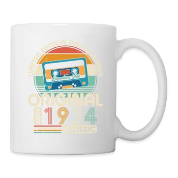 Birthday Vintage 1934 Retro - Mug - white - Right