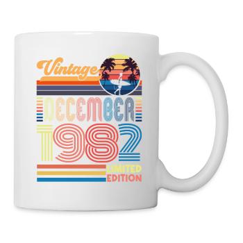 Anniversaire Décembre 1982. Cadeau decembre 1982. - Mug blanc - blanc - Droite