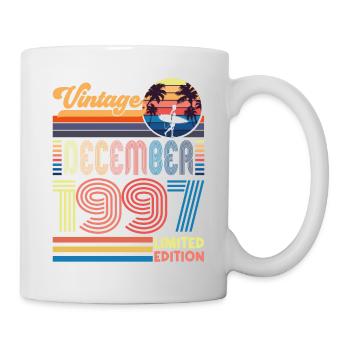 Anniversaire Décembre 1997. Cadeau decembre 1997. - Mug blanc - blanc - Droite