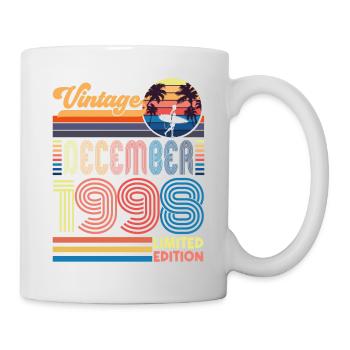 Anniversaire Décembre 1998. Cadeau decembre 1998. - Mug blanc - blanc - Droite