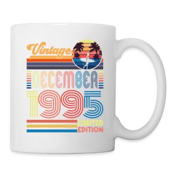 Anniversaire Décembre 1995. Cadeau decembre 1995. - Mug blanc - blanc - Droite