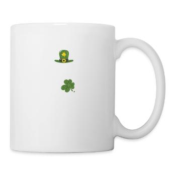 Irlandais Bigfoot Sasquatch Shamrock Drôle - Mug blanc - blanc - Droite