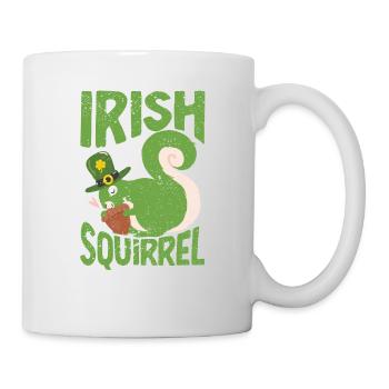 Écureuil irlandais vert mignon St Patricks - Mug blanc - blanc - Droite