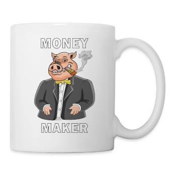PIG MONEY MAKER - Mug - white - Right