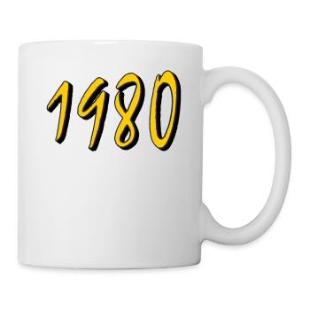 BIRTHDAY YEAR 1980 - Mug - white - Right