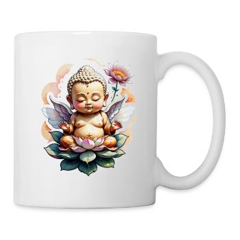 Baby Buddha - meditation yoga relaxation - Mug - white - Right