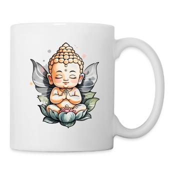 Baby Buddha - meditation yoga relaxation - Mug - white - Right
