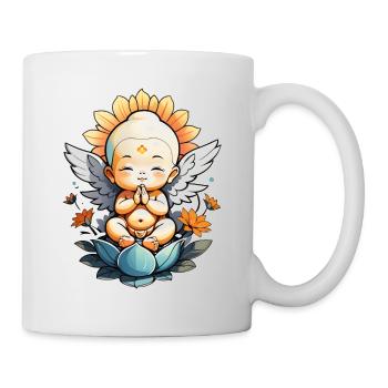 Baby Buddha - meditation yoga relaxation - Mug - white - Right