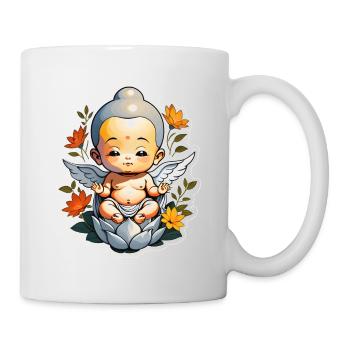 Baby Buddha - meditation yoga relaxation - Mug - white - Right
