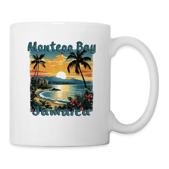 Montego Bay Jamaïque - Coucher de soleil à - Mug blanc - blanc - Droite