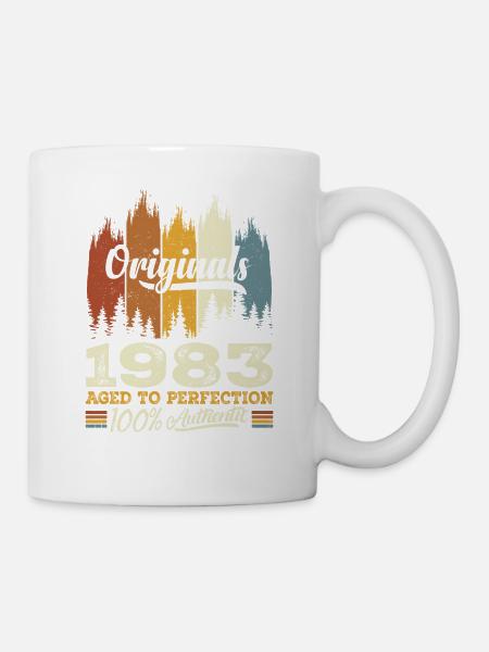 1983 Vintage Cadeau D'anniversaire 1983 Original - Mug blanc - blanc